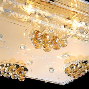 客廳 水晶燈客廳燈led吸頂燈現(xiàn)代臥室燈金黃色燈飾9538廠家直銷批發(fā)原始圖片2