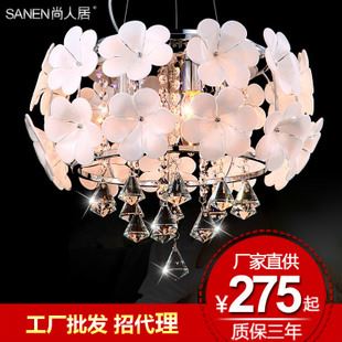 餐廳 現代簡約餐廳燈LED玻璃吊燈客廳燈創意臥室燈廠家批發8080