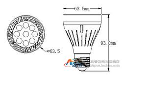 精品/新品推荐 LED射灯PAR20 20W原装欧司朗芯片 高亮带风扇 轨道射灯 E27 par灯