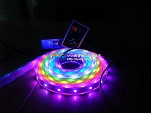 精品/新品推薦 現(xiàn)貨供應LED貼片燈帶 IC6803幻彩燈條 30燈跑馬流水全彩軟燈帶原始圖片2
