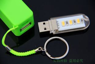 USB小夜燈 迷你電腦臺燈移動電源強光USB燈 充電寶小夜燈 高亮LED5630貼片燈原始圖片3