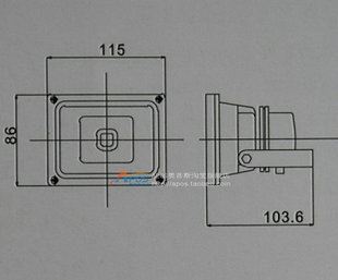 LED投光燈 廠家熱銷 10W集成led投光燈 廣告led投光燈 兩年質(zhì)保