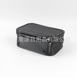 gd化妝包 新款純色手拿包收納洗漱包 韓版網(wǎng)料PVC鏡面革化妝包批發(fā)原始圖片2