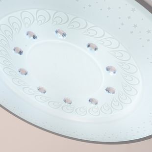 LED吸頂燈 上水led吸頂燈圓形 臥室燈現代簡約陽臺燈廚房燈飾1061原始圖片3