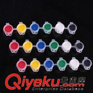 繪畫顏料/蛋彩顏料 6連 丙烯顏料 幼兒園繪畫材料原始圖片2