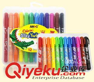 蠟筆/水彩筆/油畫棒 韓國款創(chuàng)意文具 diy亮晶晶筆 立體賀卡筆 {wn}果凍筆 6支套裝