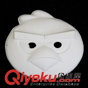 臉譜/DIY手繪白模 30g 舞會白色手繪面具 DIY環保紙漿面具 憤怒的小鳥