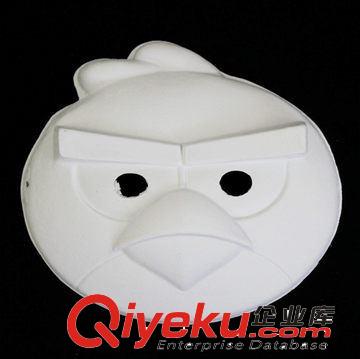 臉譜/DIY手繪白模 30g 舞會白色手繪面具 DIY環保紙漿面具 憤怒的小鳥