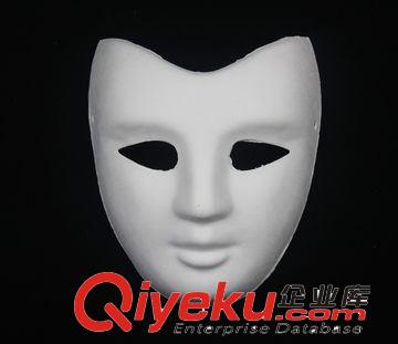 臉譜/DIY手繪白模 40g DIY環(huán)保紙漿面具 手繪面具 v字型
