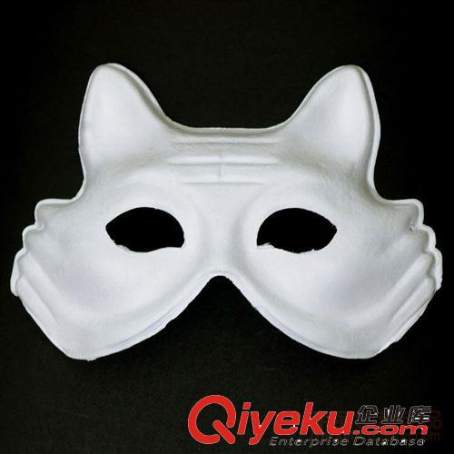 臉譜/DIY手繪白模 兒童diy面具 白色紙漿面具 白坯白模填色繪畫 幼兒園手工 老虎