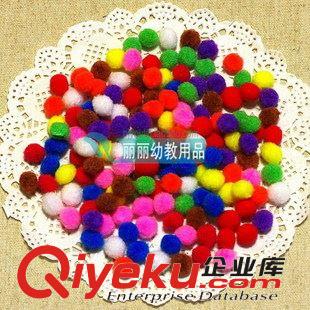 毛根/毛球/羽毛 1cm 藝術(shù) 毛球 幼兒園 DIY手工材料 （200個/包）原始圖片2
