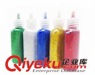 膠水/膠槍/膠帶 卡裝金粉膠 瓶裝 閃光膠水 DIY手工材料 5個套裝