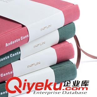 精品推薦 創(chuàng)意布面筆記本文具 A5精裝記事本日記本子 辦公用品可定制LOGO原始圖片3