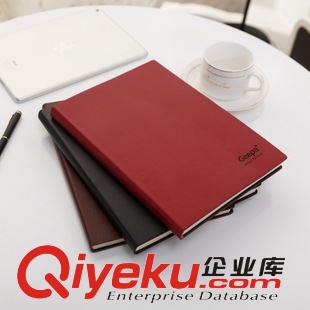 A4-16K 記事本商務辦公厚文具 B5 A5商務筆記本 皮面記錄本 定制訂做LOGO原始圖片2