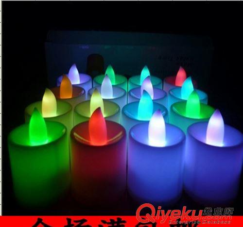 【2元店專區(qū)】 電子蠟燭  七彩 電子蠟燭燈 led蠟燭燈 生日蠟燭燈原始圖片2