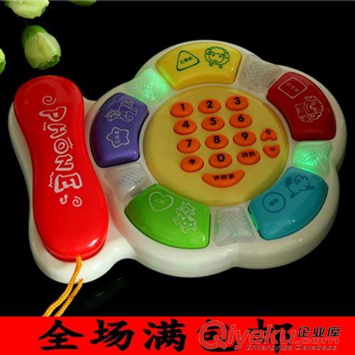 【發(fā)光玩具】 嬰兒玩具 會(huì)講故事智能卡通音樂(lè)電話  3C玩具  兒童玩具原始圖片3
