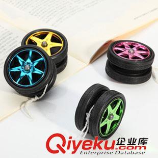 【益智玩具】 電鍍車輪悠悠球 遛遛球 yoyo 兒童夜市創(chuàng)意地?cái)偼婢邿豳u 傳統(tǒng)玩具原始圖片2