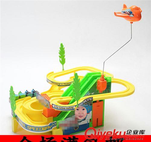 【益智玩具】 拖馬撕火車 極速飚車賽 軌道玩具車電動玩具 帶音樂原始圖片2