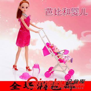 【過家家玩具】 女孩{za}外貿(mào)疤庇娃娃嬰兒手推車小玩具 網(wǎng)店地?cái)偀豳u玩具批發(fā)