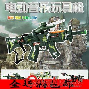 【軍事武器】 M40阻擊槍 塑料仿真電動音樂閃光紅線玩具槍 震動子彈語音槍玩具