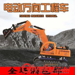 【模型玩具】 地?cái)偝行☆~批 兒童仿真慣性工程車 挖土機(jī) 挖掘機(jī)玩具 淘寶熱賣