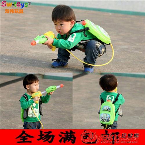 【戶外運動玩具】 【爸同款】玩具水槍沙灘玩具背包戲水抽拉式高壓射程遠水槍原始圖片2