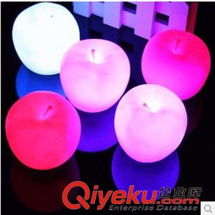 【小夜燈】 圣誕節平安夜禮品 七彩發光創意迷你蘋果小夜燈原始圖片2