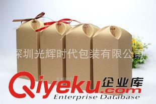 牛皮紙盒包裝 廠家新品直銷/牛皮紙帶絲帶包裝盒/花瓣形狀/帶繩子牛皮紙盒/定做原始圖片2