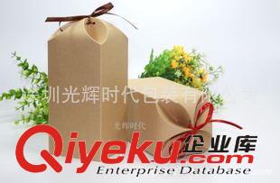 牛皮紙盒包裝 廠家新品直銷/牛皮紙帶絲帶包裝盒/花瓣形狀/帶繩子牛皮紙盒/定做原始圖片3