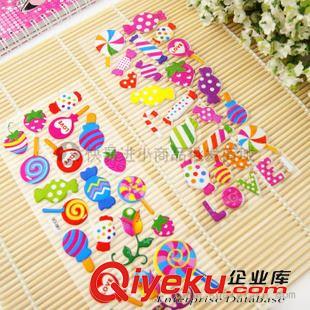 贈品禮品專區 促銷贈品禮品 批發糖果立體卡通兒童獎勵貼批發 泡泡貼卡通貼紙