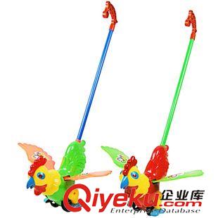 嬰兒玩具 批發(fā)手推大公雞玩具 帶咯吱聲 地攤熱賣手推玩具大公雞原始圖片2