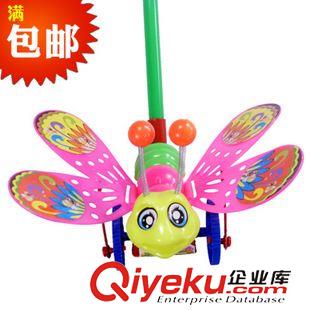 嬰兒玩具 彩色木制木偶搖搖鼓 卡通木頭人旋轉(zhuǎn)手搖鼓