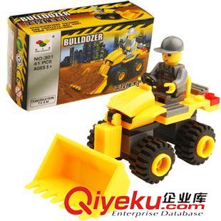 交通工具/工程車 【全國最火爆】兒童益智拼插積木 拼裝玩具