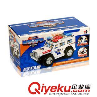 交通工具/工程車 2015新款電動發(fā)光警車  自動行走萬向車 發(fā)光音樂玩具