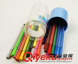 彩筆/畫板/彩泥文具 【小孩吵著要買】24色涂色畫筆 可愛大筒裝2水彩筆 水彩筆批發(fā)原始圖片3