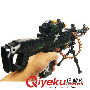 刀槍軍事模型 【2015新款玩具槍】發光可振動 盒裝超炫兒童電動音樂玩具機槍