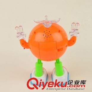 電動(dòng)/遙控玩具 【爆款熱賣(mài)】走路跳舞小蘋(píng)果 音樂(lè)閃光電動(dòng)炫舞小Q 地?cái)傄故袩徜N(xiāo)原始圖片3