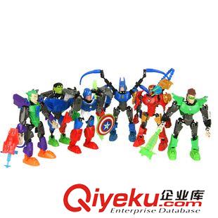 拼圖積木/手工DIY 動漫英雄益智拼裝積木模型玩具 變形合體機甲武士 地攤熱賣玩具原始圖片3