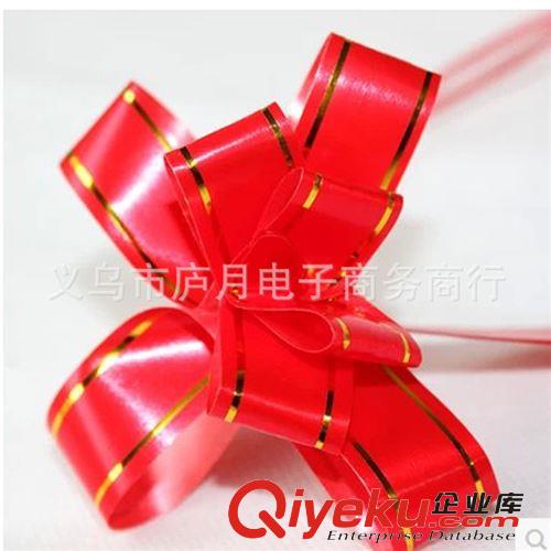 手拉花   30金邊 婚慶門把手批發(fā)手拉花禮品鮮花包裝喜糖盒彩帶蝴蝶結(jié)原始圖片2