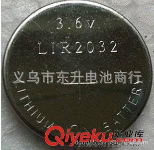 充電電池(1.2v-3.6v-3.7v) 工廠直銷 2032充電鋰離子紐扣電池，3.6V LIR2032扣式充電鋰電池原始圖片2