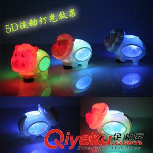 熱銷產(chǎn)品 年貨專區(qū)大號電動萬向下崽咩咩寶貝玩具 5D流動燈光生仔動物原始圖片3