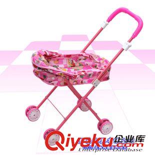 新品展示 小額兒童批發 嬰兒鐵款過家家睡式可折疊BB手推車 (不配公仔娃)原始圖片3