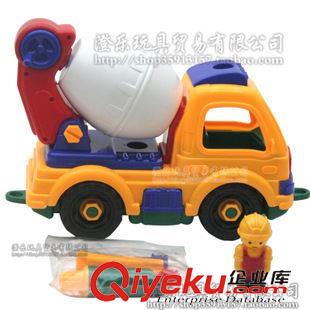 自裝/拆裝玩具 玩具批發廠家批發大號拆裝工程車泥罐車 吊車 翻斗車拆裝玩具車