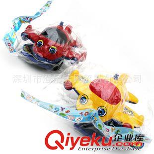 手推玩具 玩具批發手推飛機手推助步益智玩具廠家有鈴聲眨眼吐舌2012熱賣原始圖片3