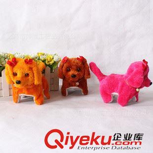 電動(dòng)倒退狗 帶蝴蝶結(jié)2燈電動(dòng)狗 前進(jìn)倒退狗 毛絨倒退狗玩具 地?cái)偀豳u玩具原始圖片3