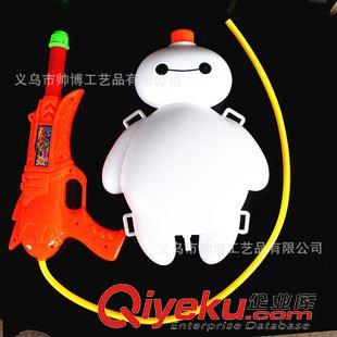 水槍 超能陸戰(zhàn)隊大白背包水槍 兒童卡通氣壓背包水槍 夏季熱銷地攤熱賣原始圖片2