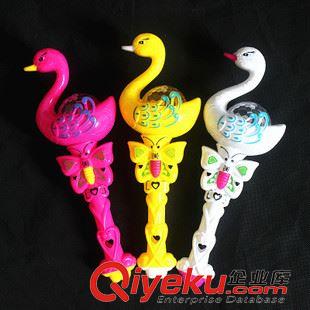 閃光棒 小天鵝閃光棒 發光投影魔法棒 兒童發光玩具魔仙棒 地攤熱賣玩具原始圖片2