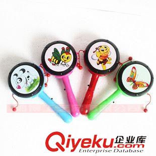 閃光棒 發(fā)光單鼓撥浪鼓 LED發(fā)光玩具 兒童卡通塑料搖鈴 KTV地攤熱賣