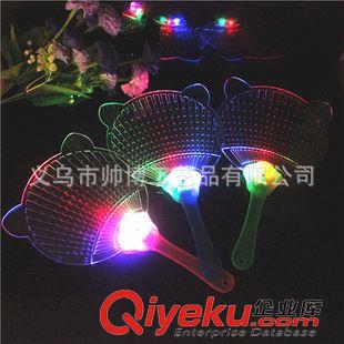 夏季熱賣玩具 閃光扇子 熱賣七彩發(fā)光扇子  發(fā)光玩具 夏季熱賣扇子 地?cái)偀豳u原始圖片3