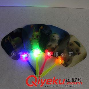 夏季熱賣玩具 發光胡巴/糖寶扇子 LED閃光卡通扇子 夏季熱賣兒童發光玩具原始圖片2